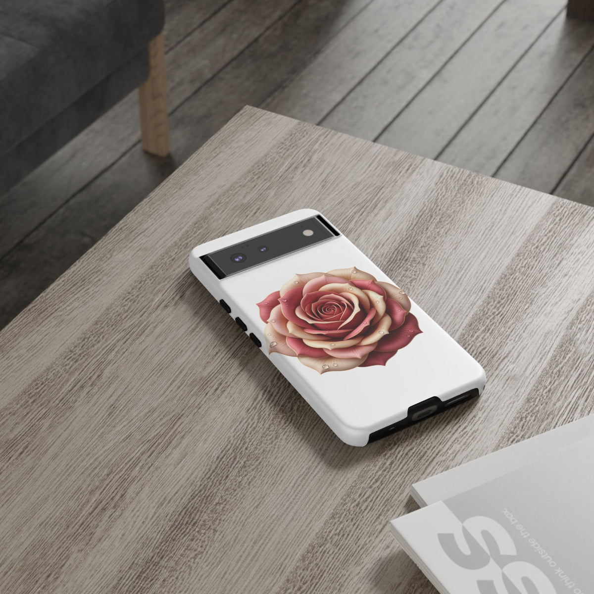 Rose Waterdrop Tough Phone Case — Protective Floral iPhone Cover