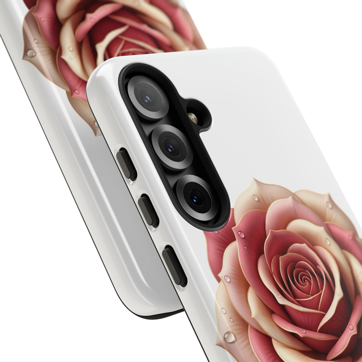 Rose Waterdrop Tough Phone Case — Protective Floral iPhone Cover