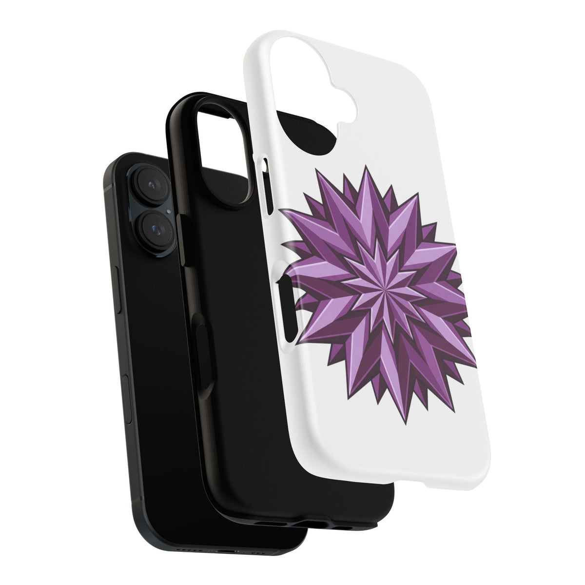 Purple Geometric Star Phone Case