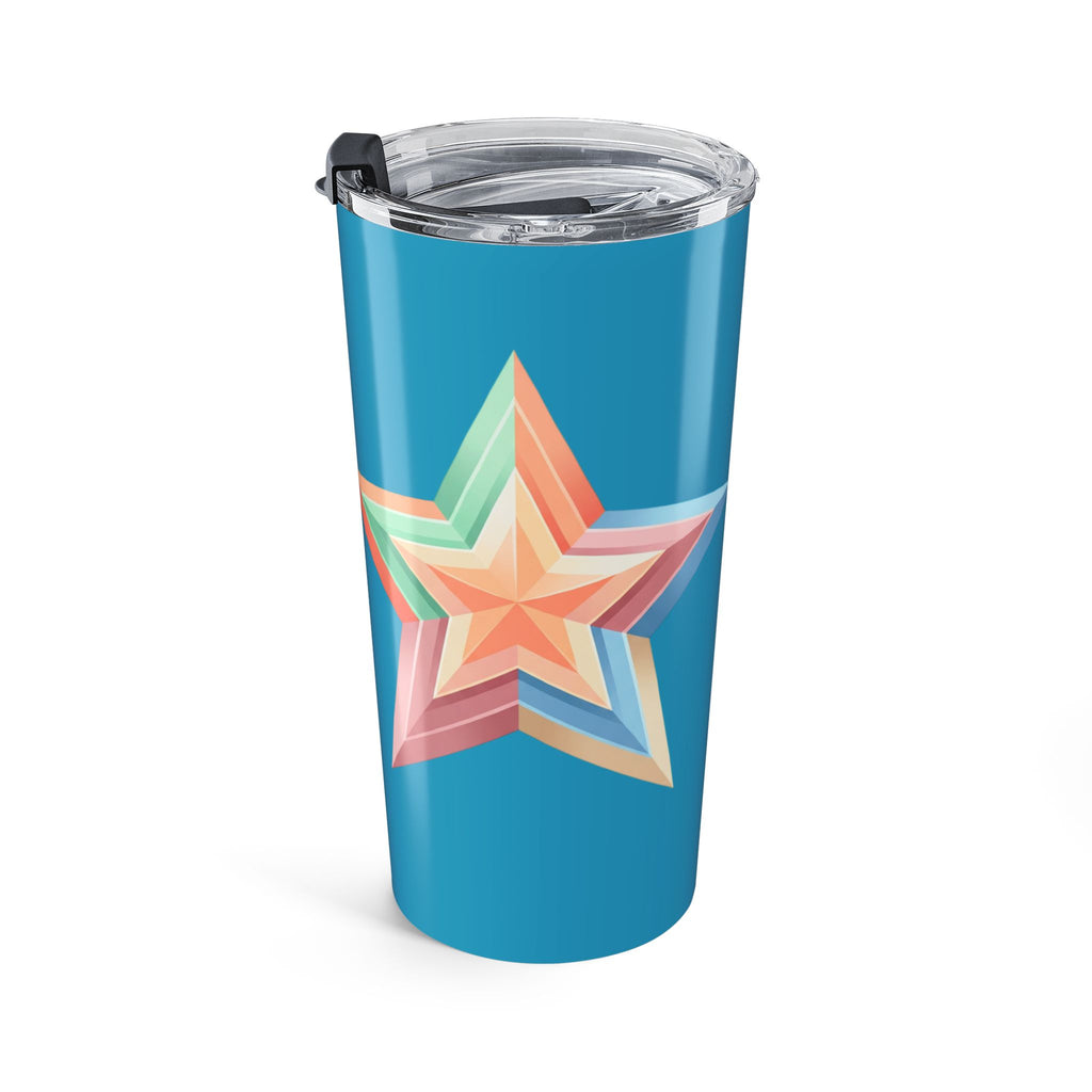 Star Design Tumbler 20oz Turquoise