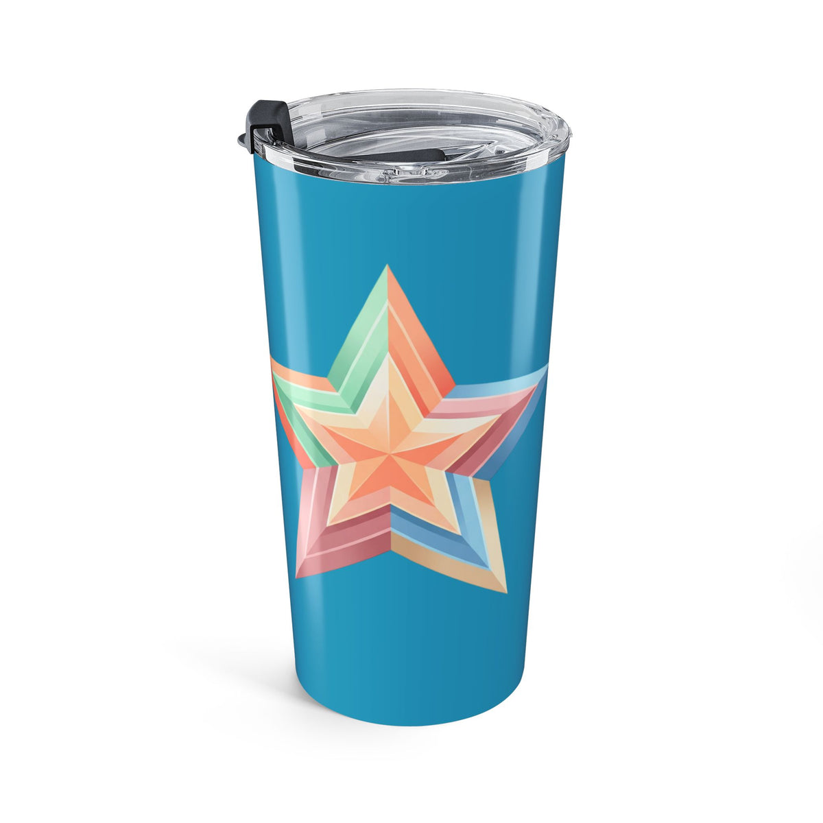 Star Design Tumbler 20oz Turquoise