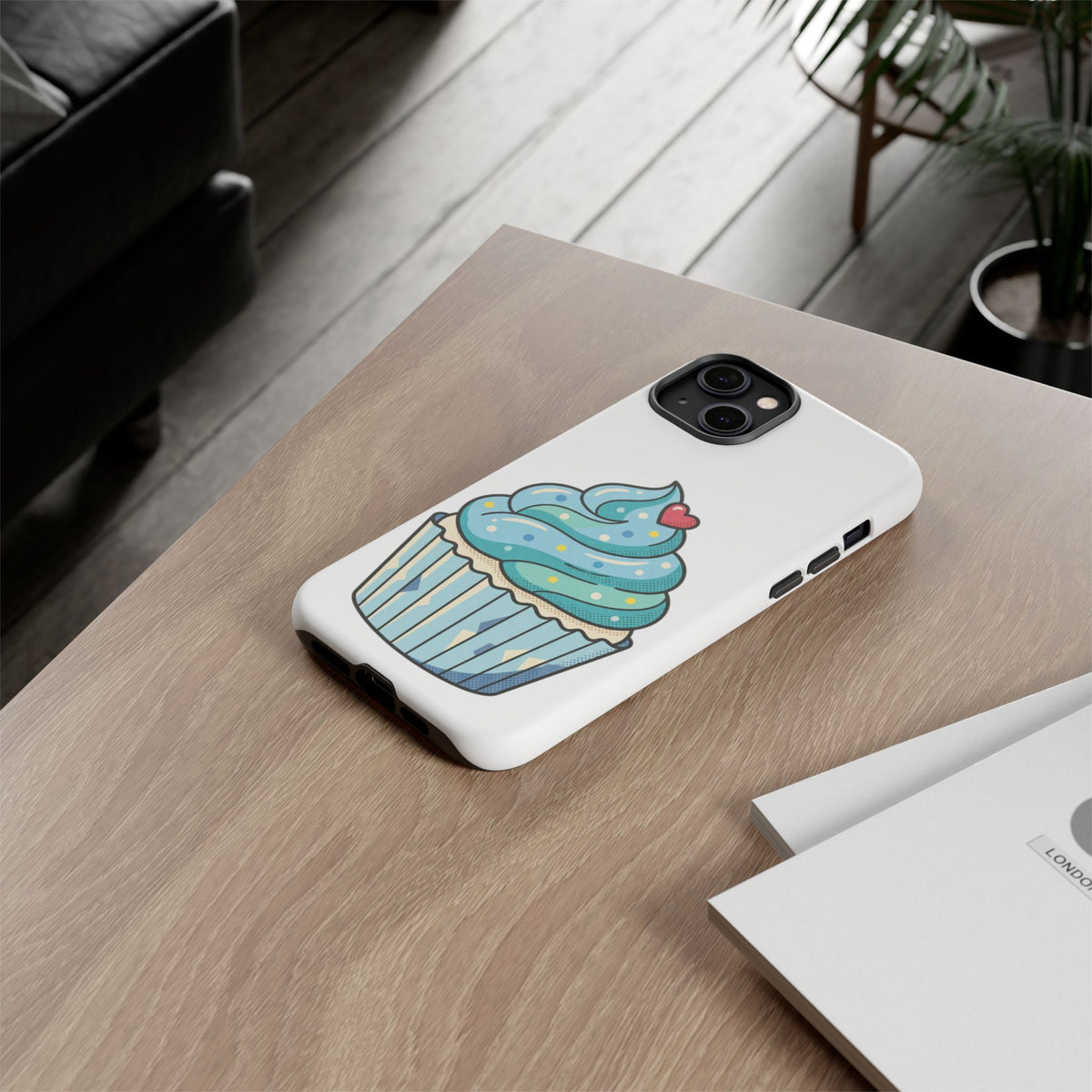 Blue Cupcake Tough Phone Cases
