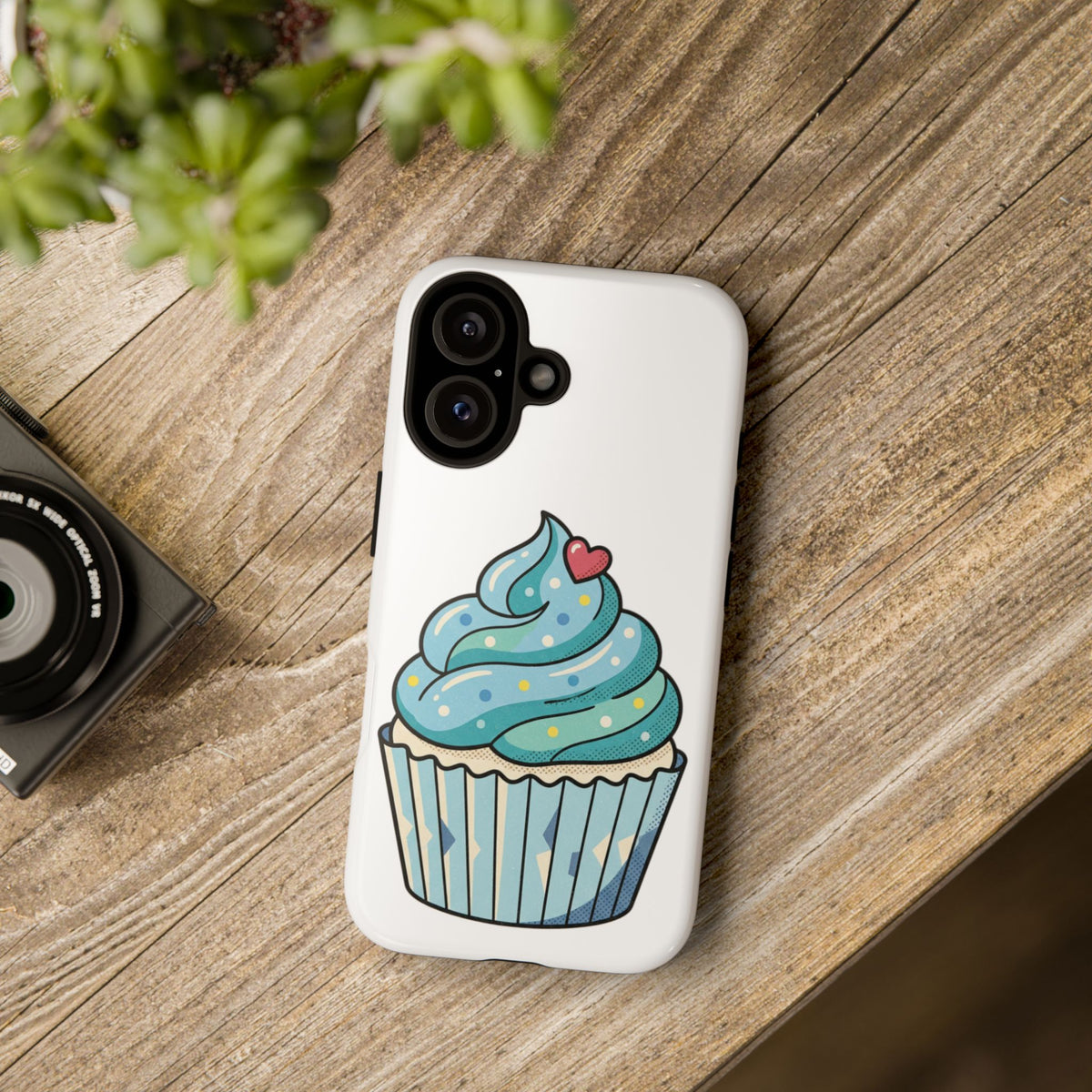 Blue Cupcake Tough Phone Cases