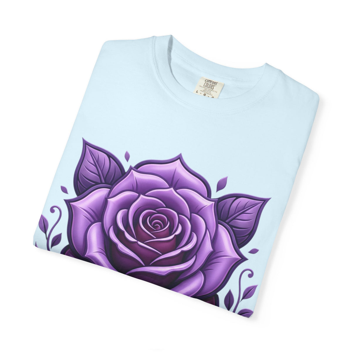 Purple Rose Graphic T-Shirt