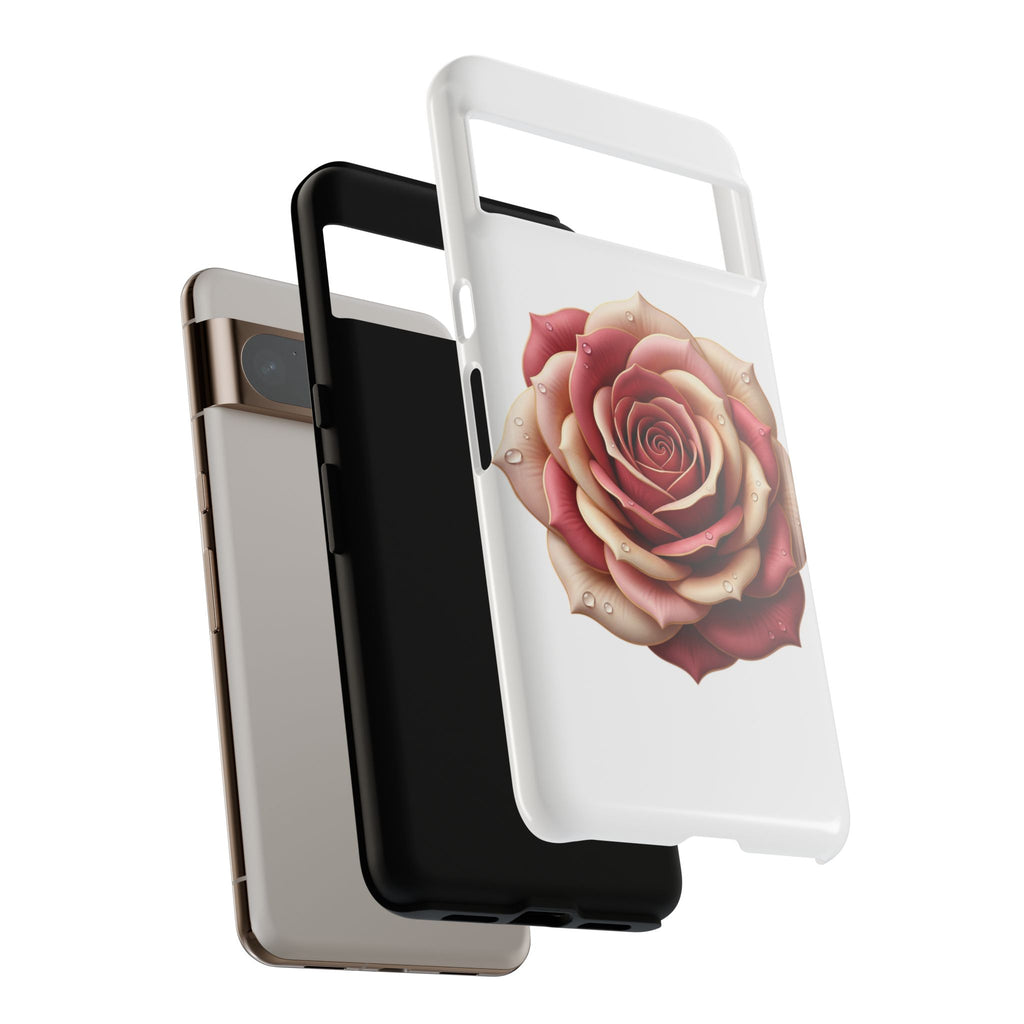 Rose Waterdrop Tough Phone Case — Protective Floral iPhone Cover