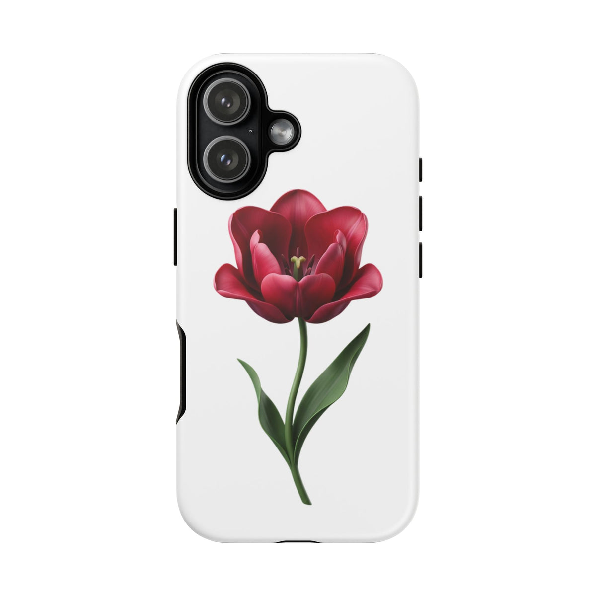 Tulip Floral Tough Phone Case – Protective Blossom iPhone Cover