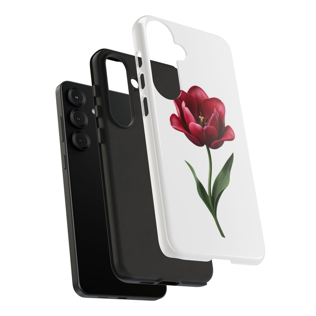 Tulip Floral Tough Phone Case – Protective Blossom iPhone Cover