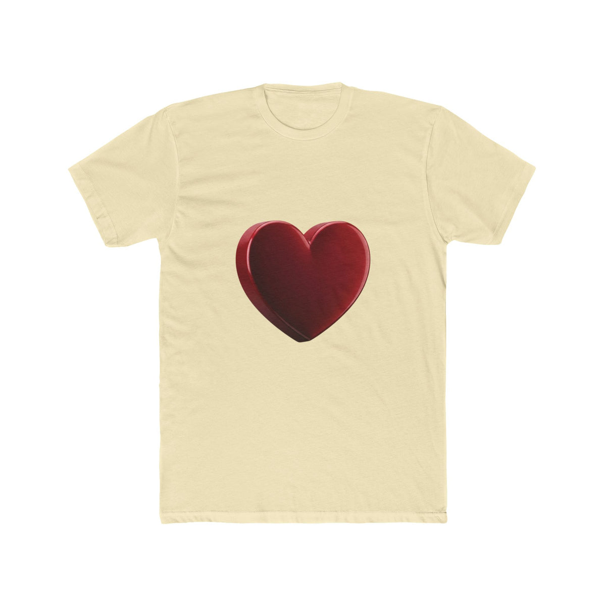 Red Heart Graphic Tee — Minimal Valentine Love Shirt