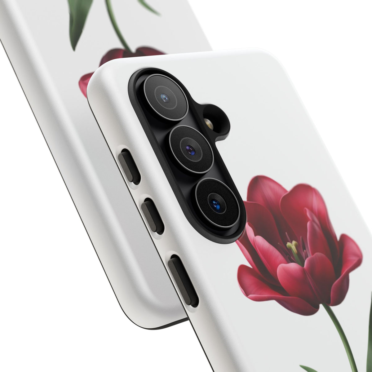 Tulip Floral Tough Phone Case – Protective Blossom iPhone Cover