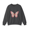 Pink Watercolor Butterfly Crewneck Sweatshirt