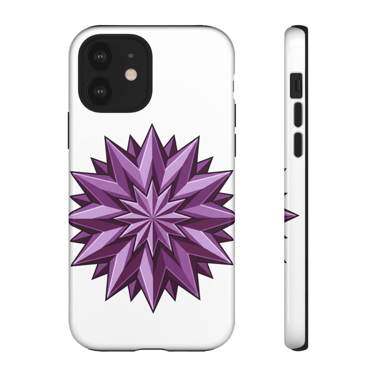 Purple Geometric Star Phone Case