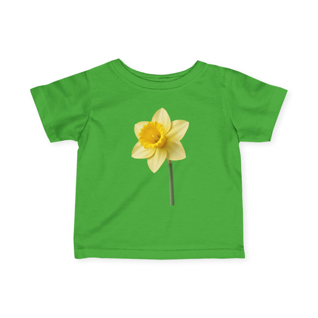 Infant Tee — Yellow Daffodil Floral Baby Shirt