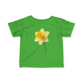Infant Tee — Yellow Daffodil Floral Baby Shirt
