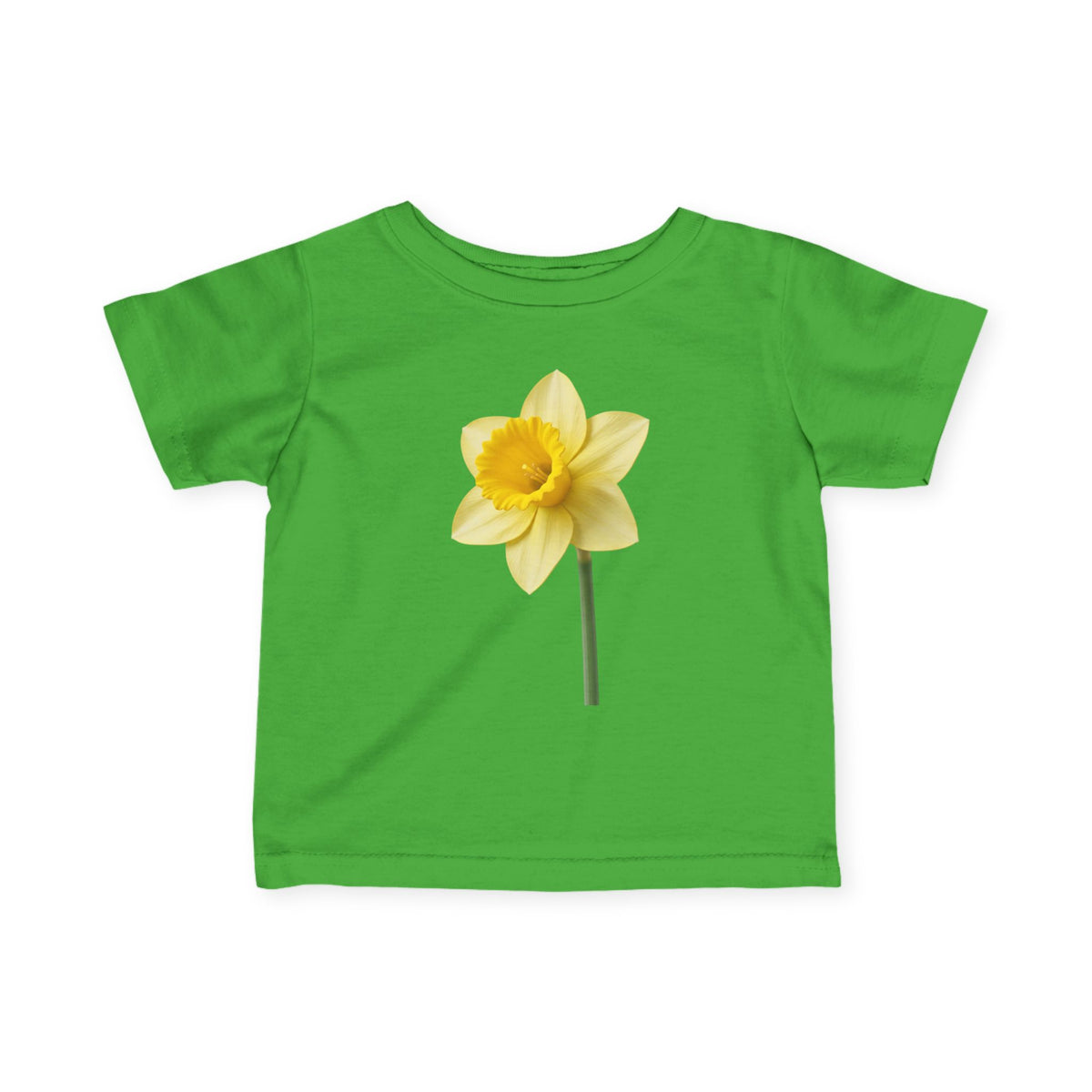 Infant Tee — Yellow Daffodil Floral Baby Shirt