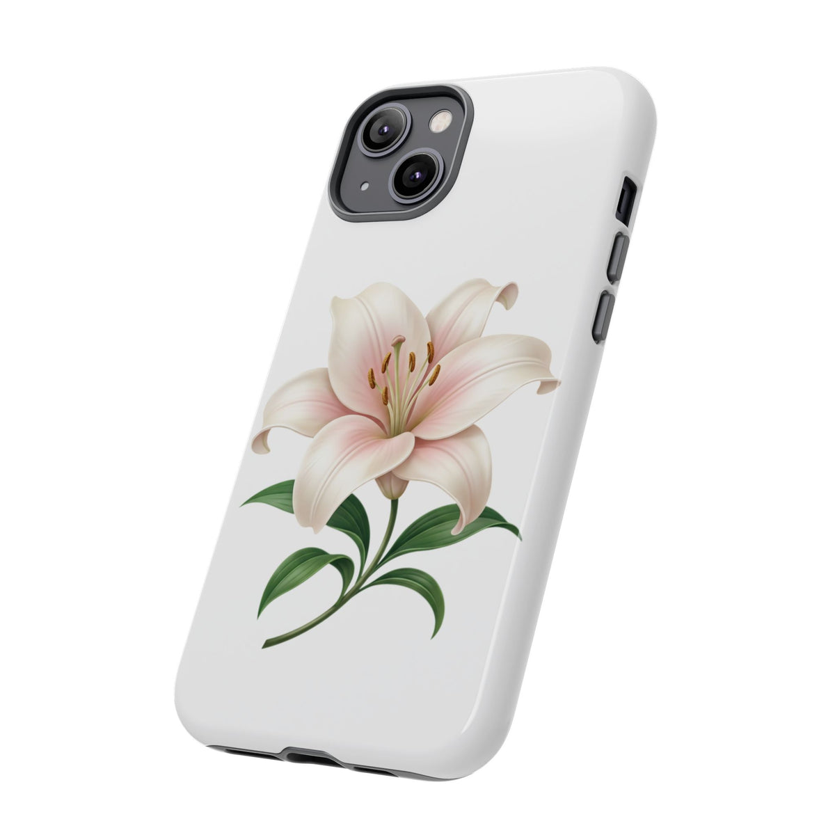 Floral Lily Phone Case — Pink Lily Tough Protective Cover