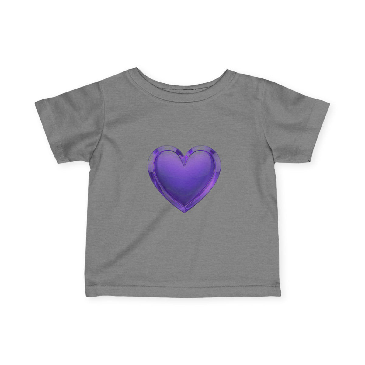Infant Tee — Shiny Purple Heart Baby T-Shirt