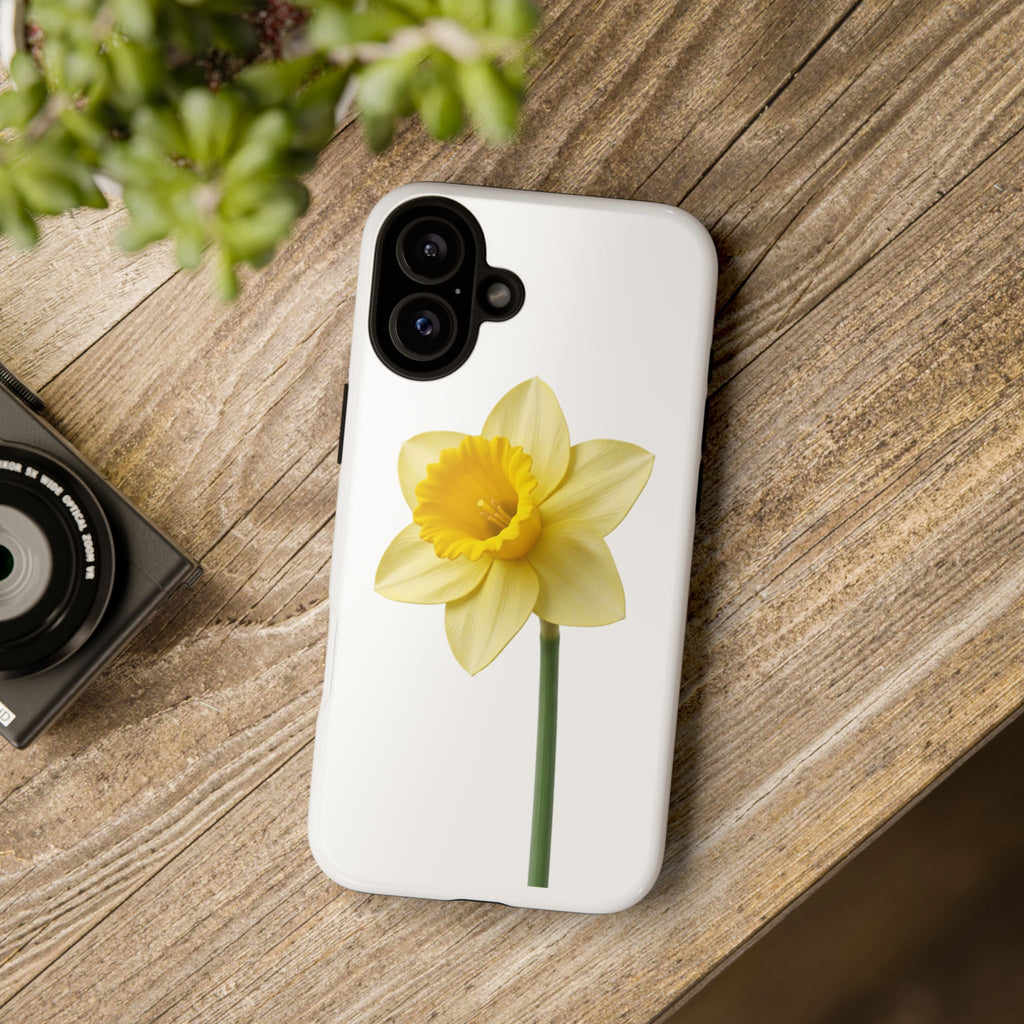 Daffodil Blossom Tough Phone Case — Yellow Spring Floral iPhone Cover