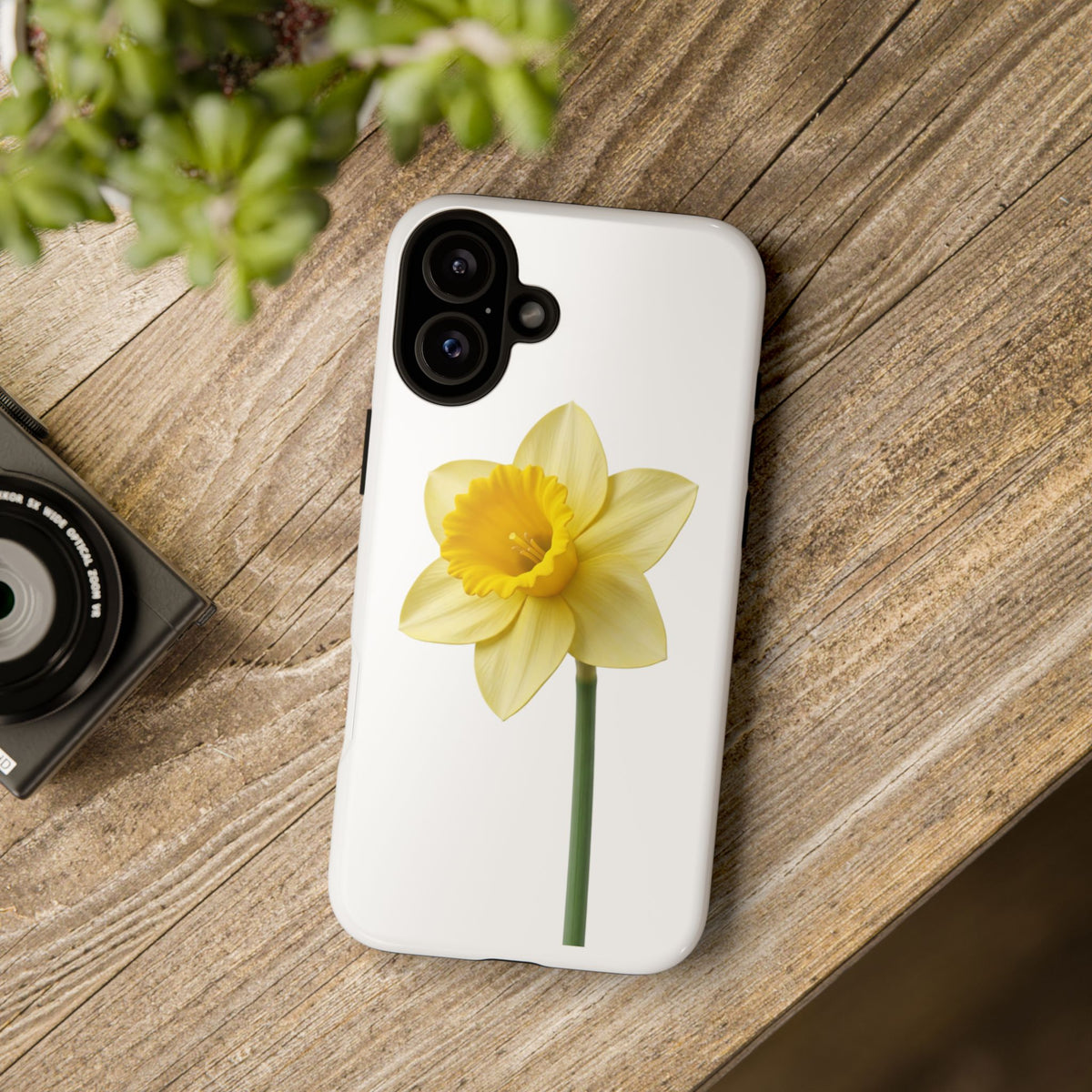 Daffodil Blossom Tough Phone Case — Yellow Spring Floral iPhone Cover