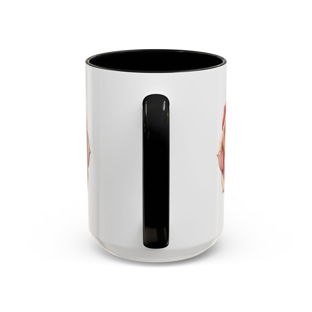 Rose Waterdrop Accent Coffee Mug — Floral 11/15oz