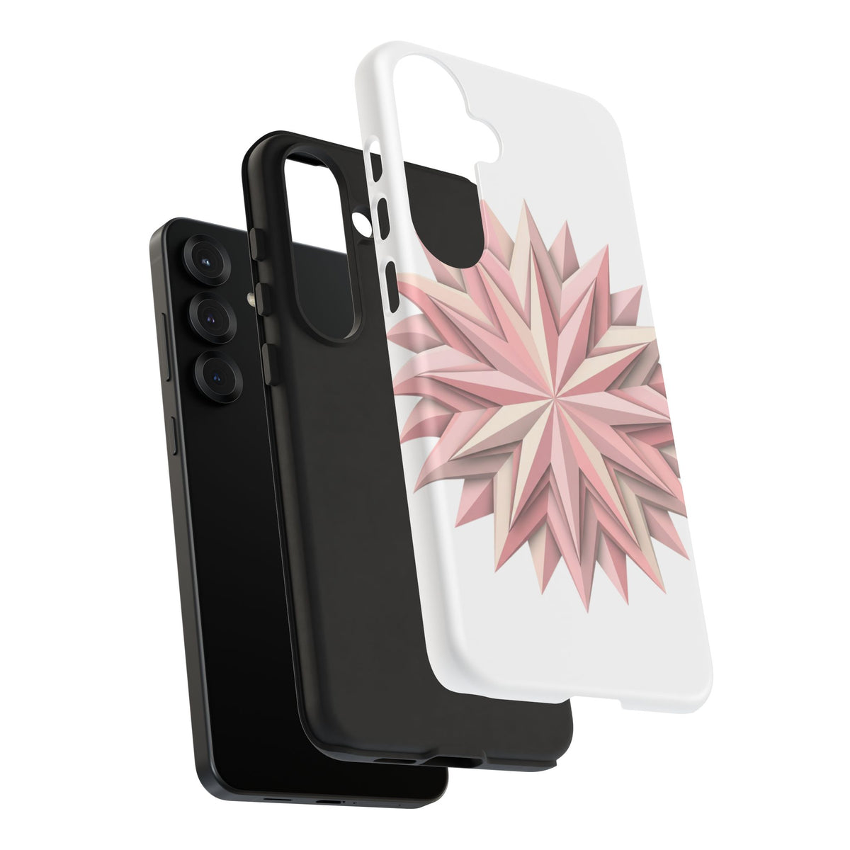 Pink Geometric Star Phone Case — Tough Protective iPhone Cover