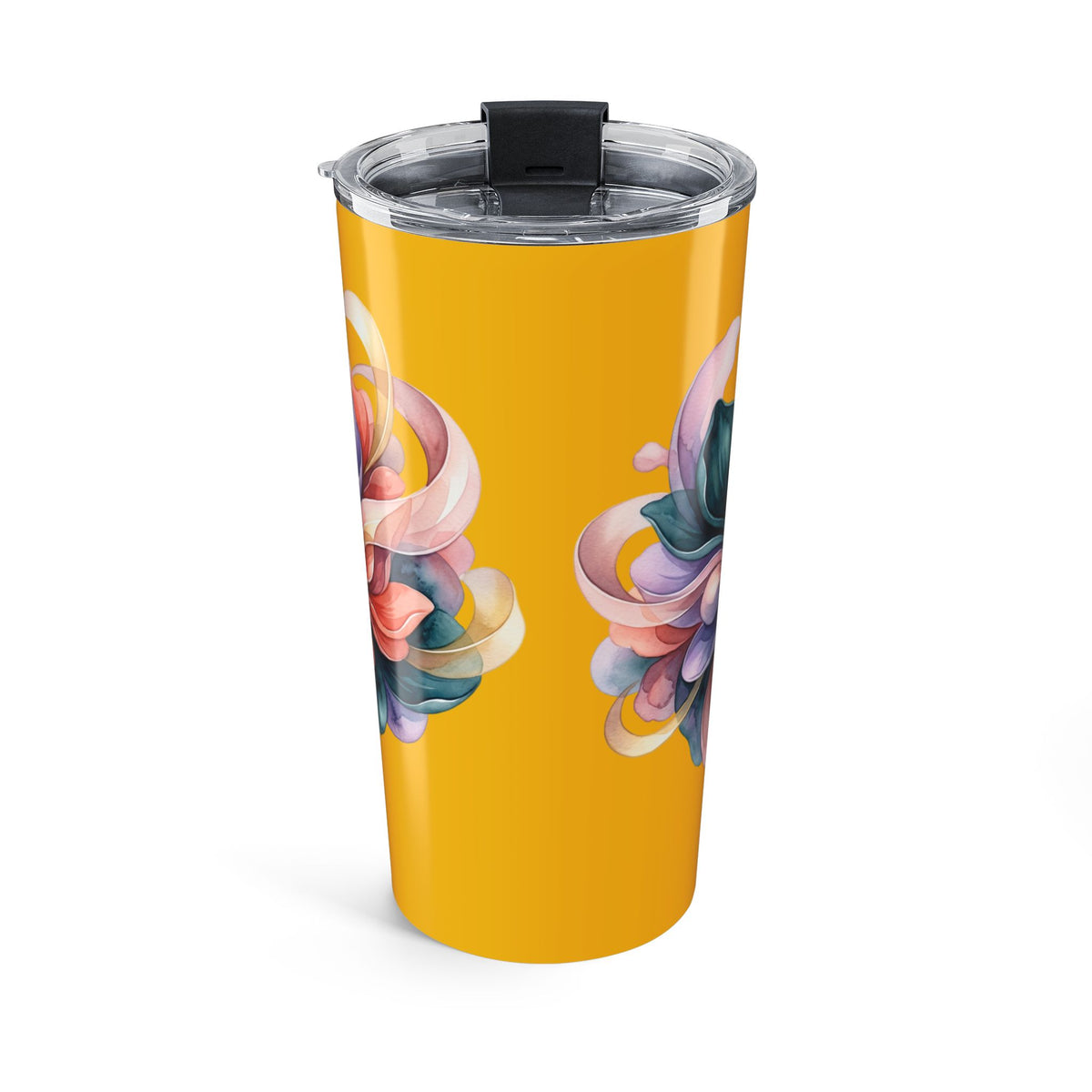 20oz Floral Swirl Tumbler - Colorful Abstract Flower Travel Mug