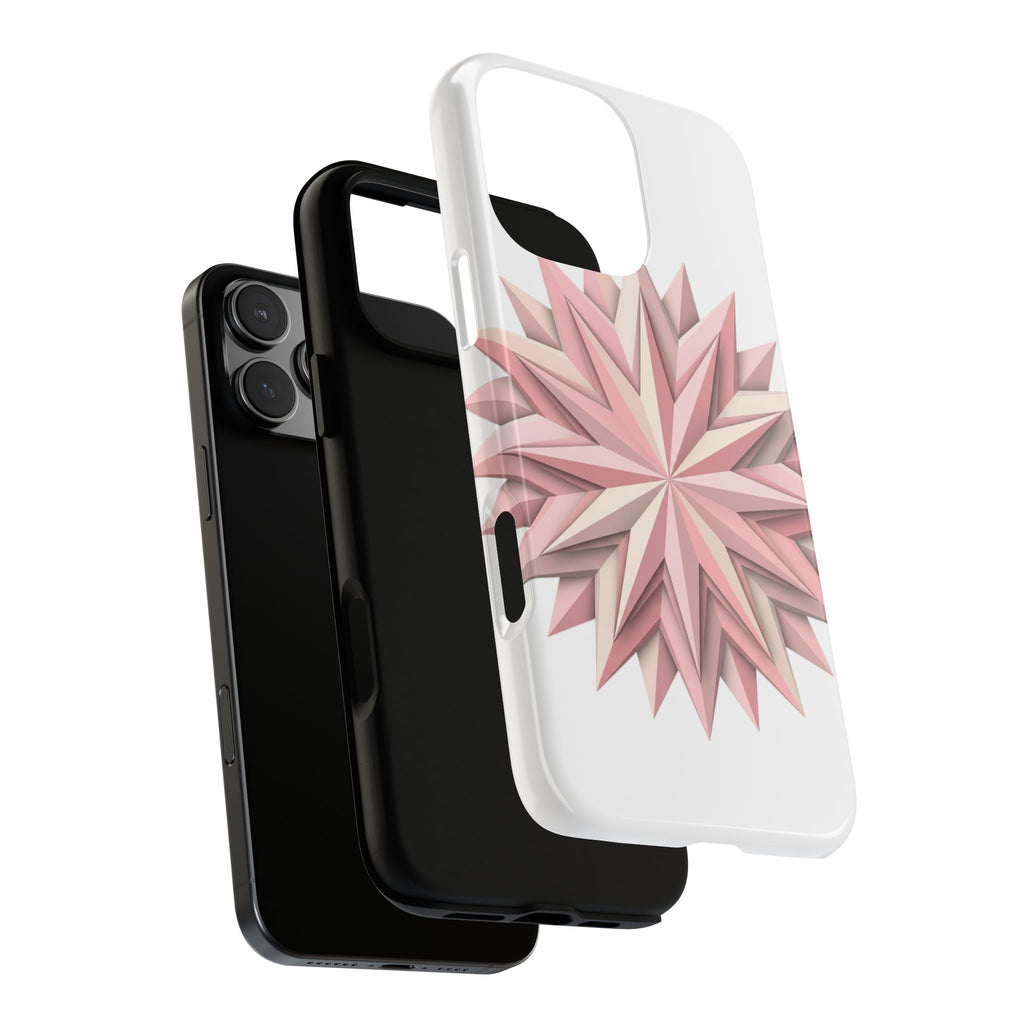 Pink Geometric Star Phone Case — Tough Protective iPhone Cover