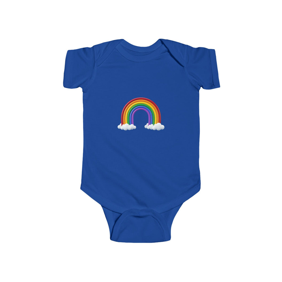 Rainbow Baby Bodysuit – Cute Infant Onesie with Rainbow and Clouds