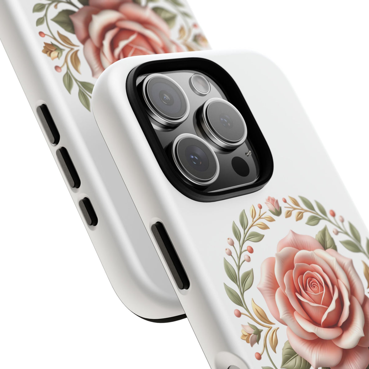 Floral Rose Wreath Tough Phone Case