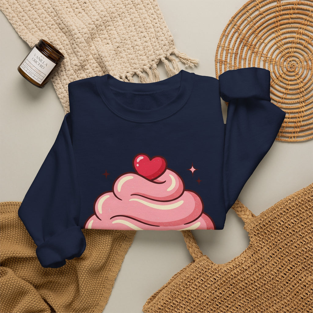 Pink Cupcake Unisex Heavy Blend™ Crewneck Sweatshirt