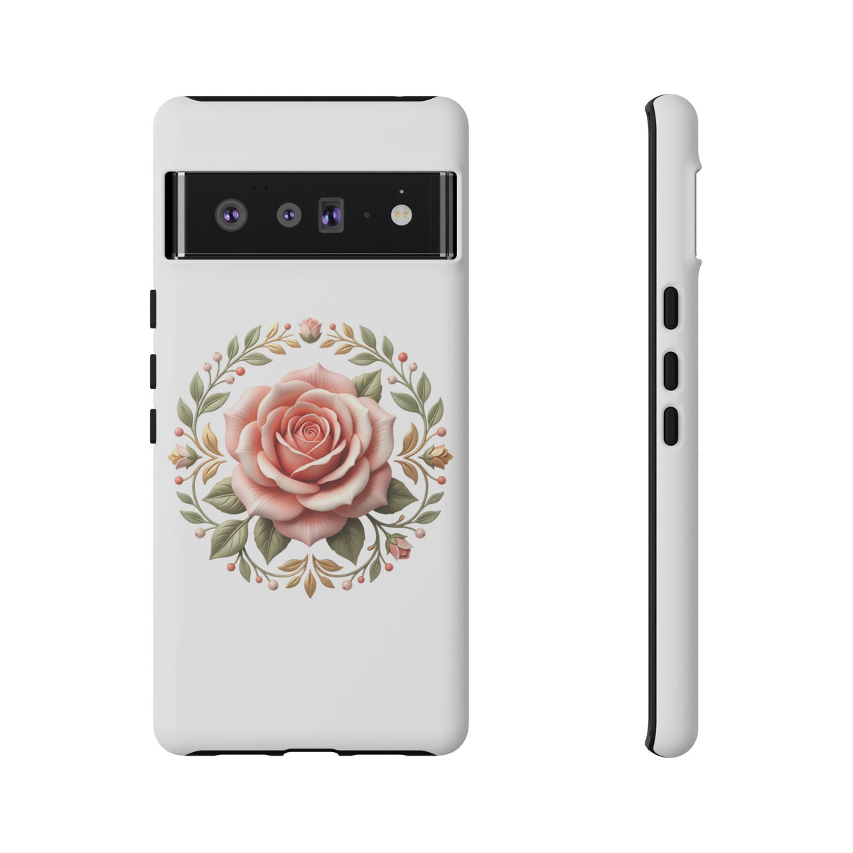 Floral Rose Wreath Tough Phone Case