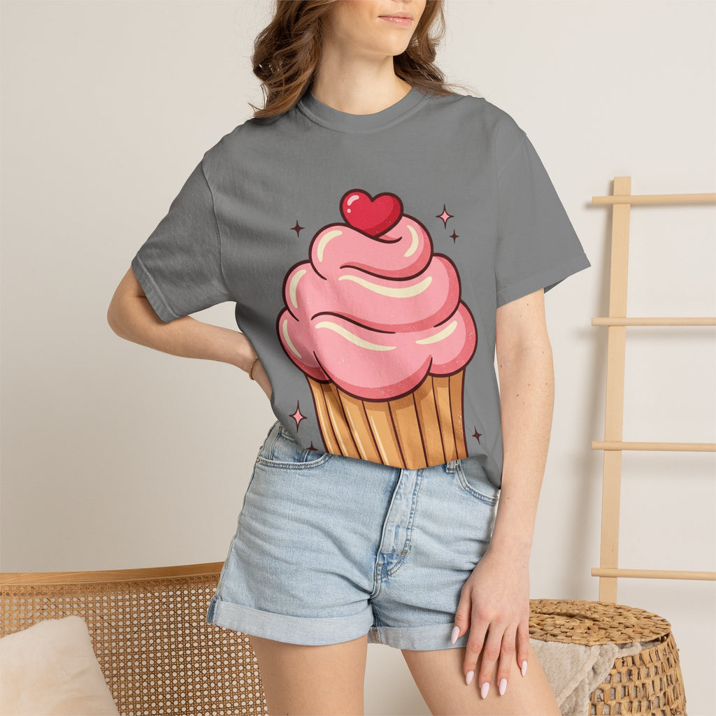 Pink Cupcake Unisex Garment-Dyed T-shirt