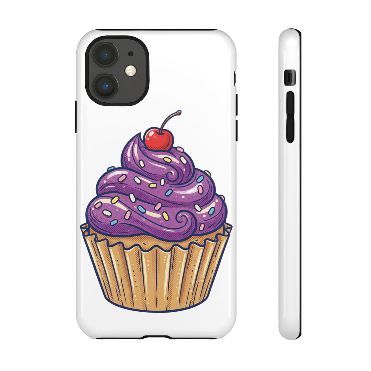 Purple Cupcake Tough Phone Cases