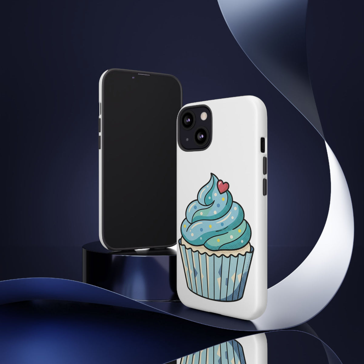 Blue Cupcake Tough Phone Cases