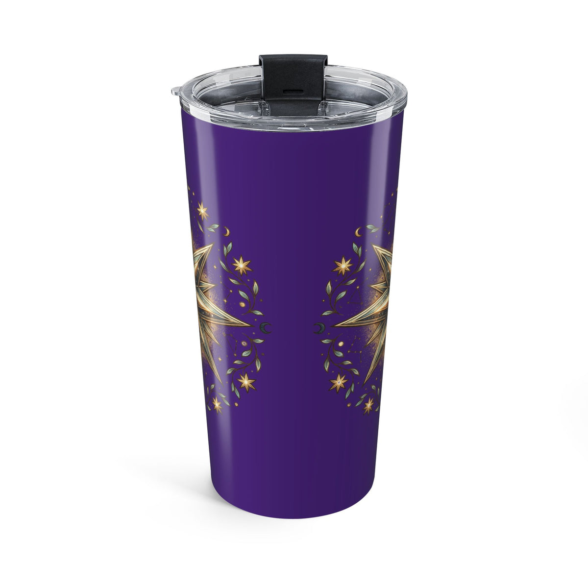 Star Print Dark Purple Insulated Tumbler 20oz