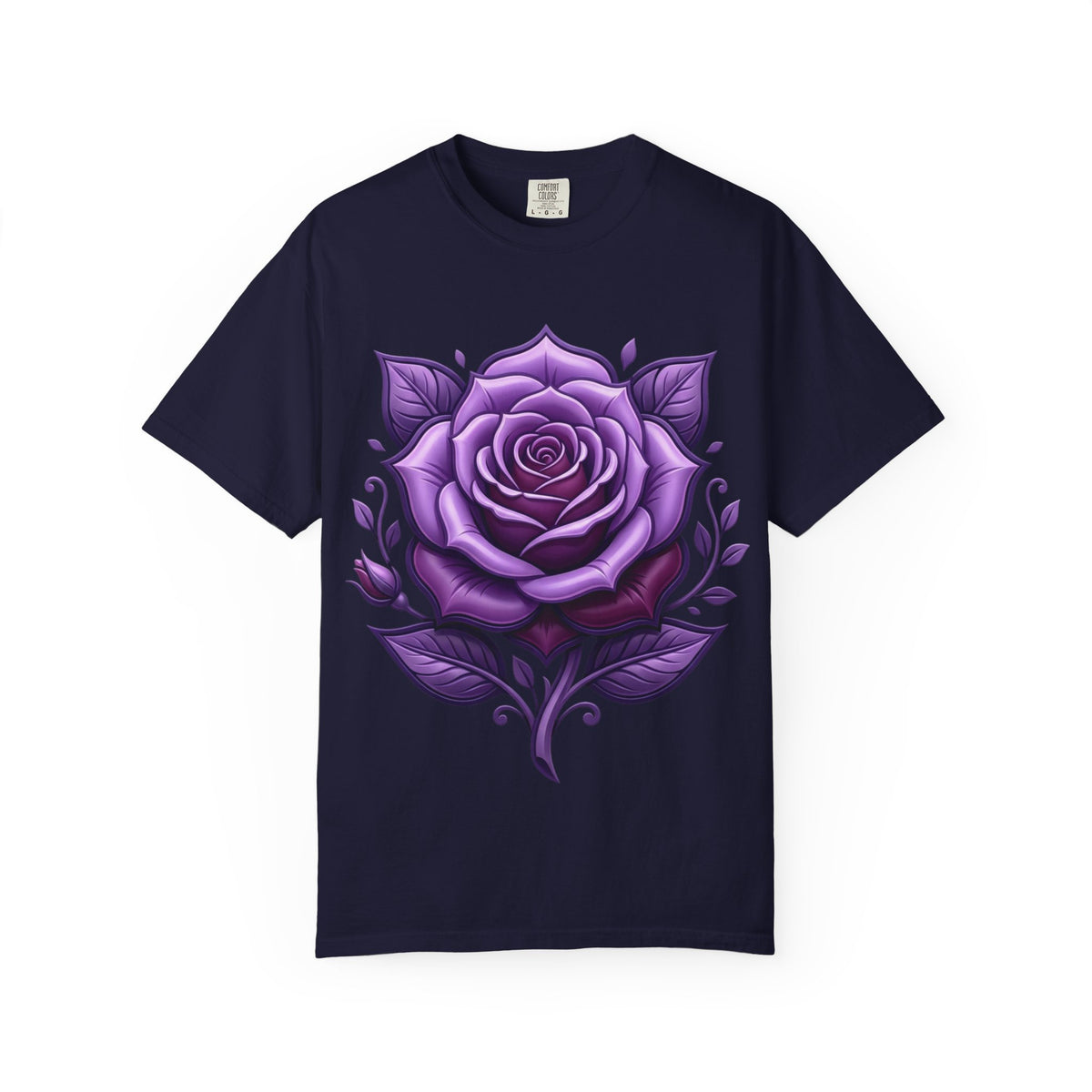 Purple Rose Graphic T-Shirt
