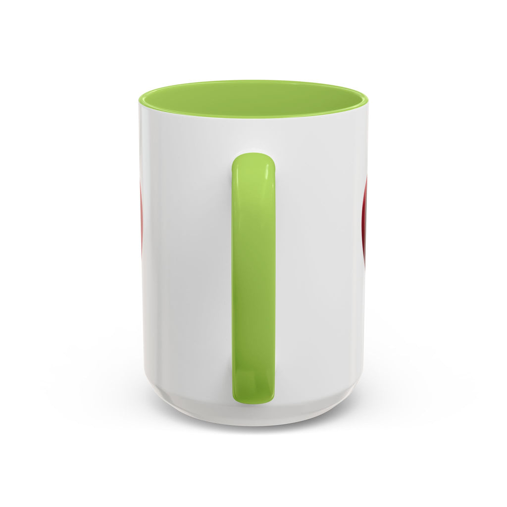 Heart Accent Coffee Mug – Red 3D Heart Design, Valentine’s Day Gift
