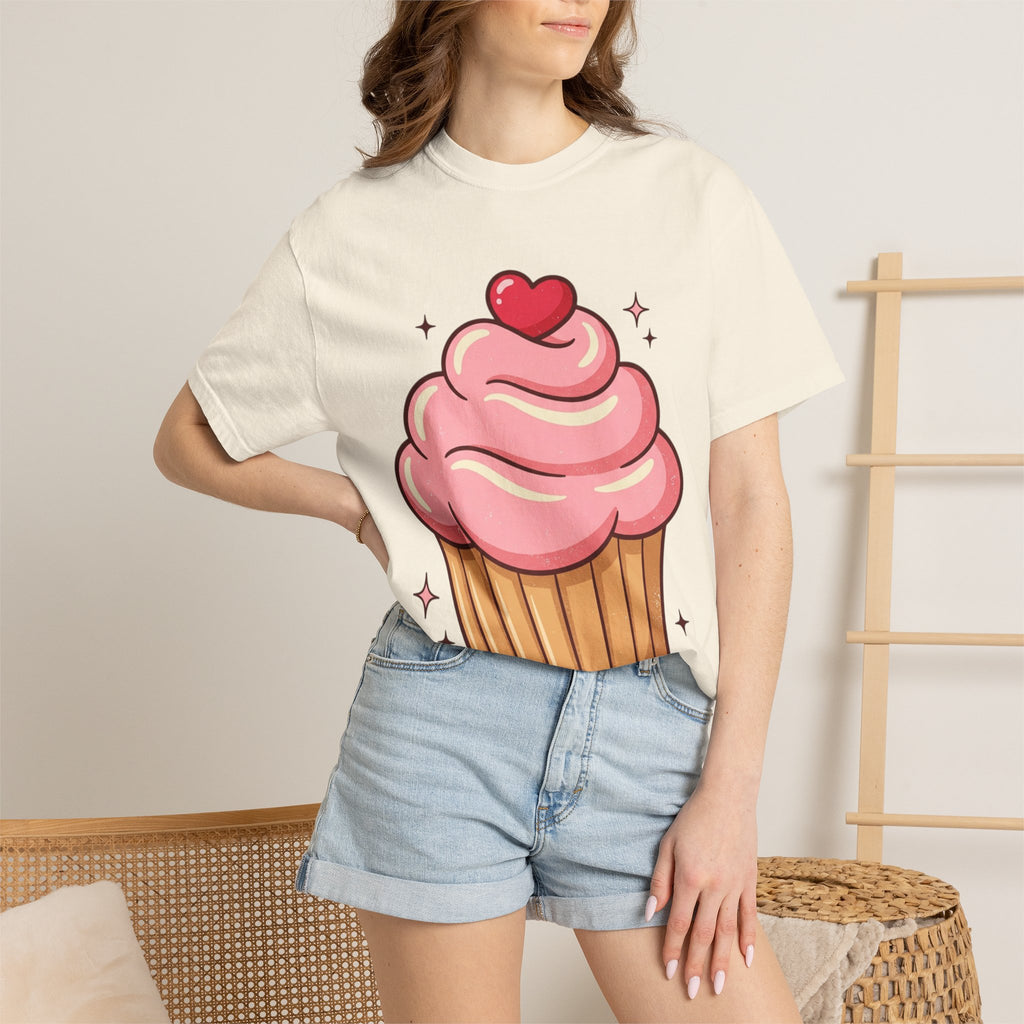 Pink Cupcake Unisex Garment-Dyed T-shirt