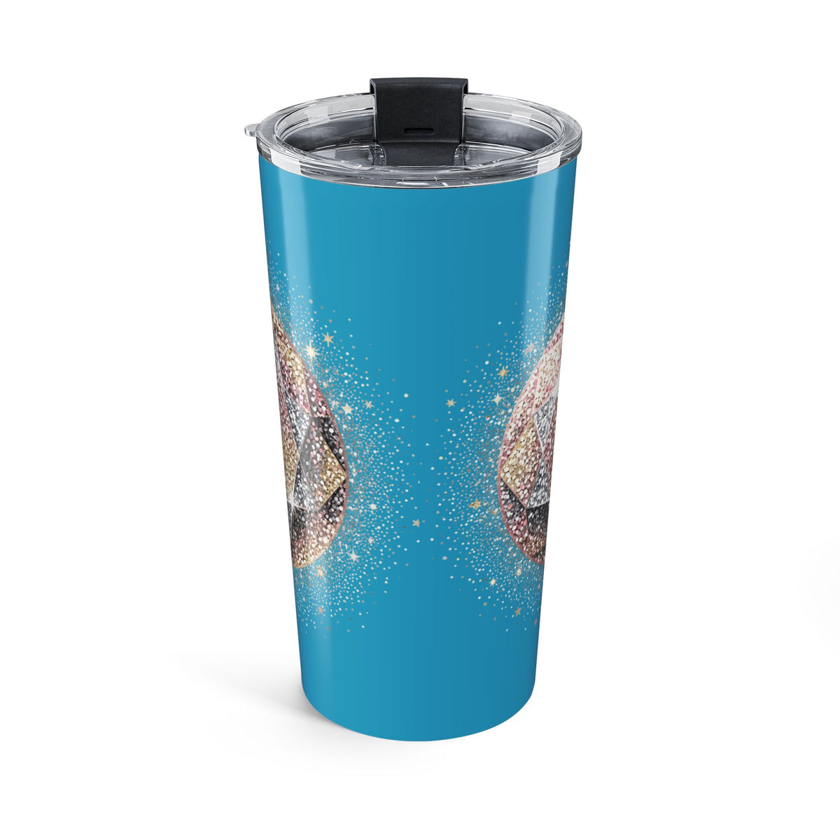 Glittery Turquoise Tumbler 20oz