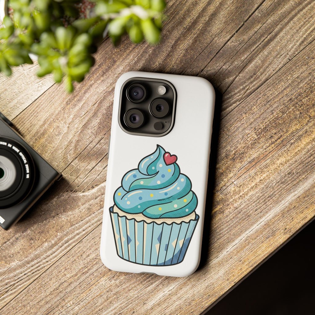 Blue Cupcake Tough Phone Cases