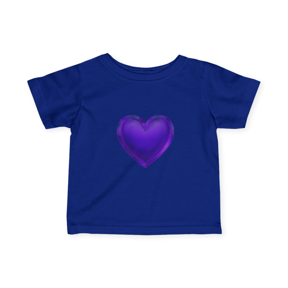 Infant Tee — Shiny Purple Heart Baby T-Shirt