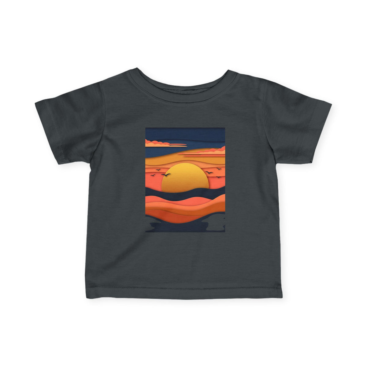 Infant Tee — Retro Sunset Graphic Baby Shirt