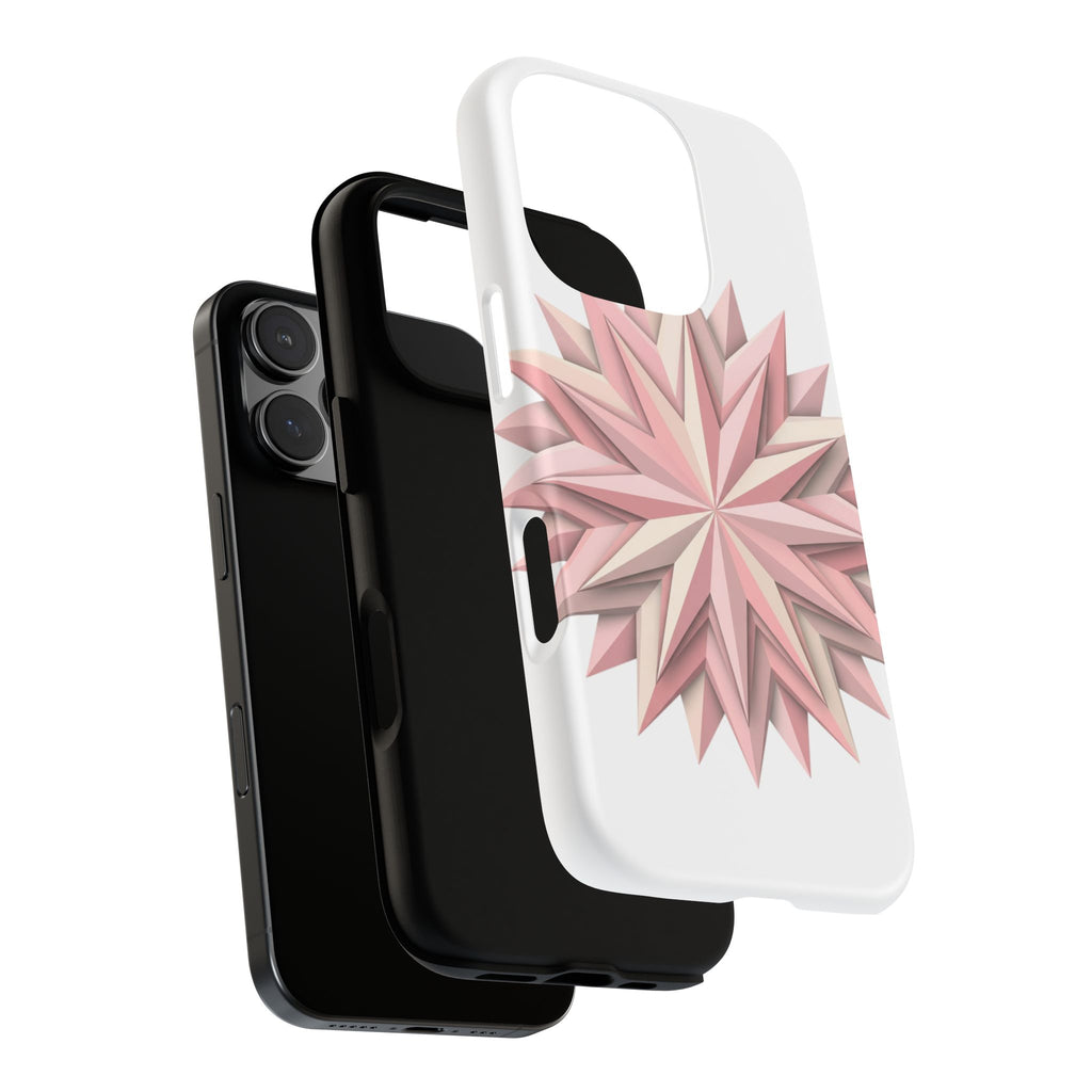 Pink Geometric Star Phone Case — Tough Protective iPhone Cover