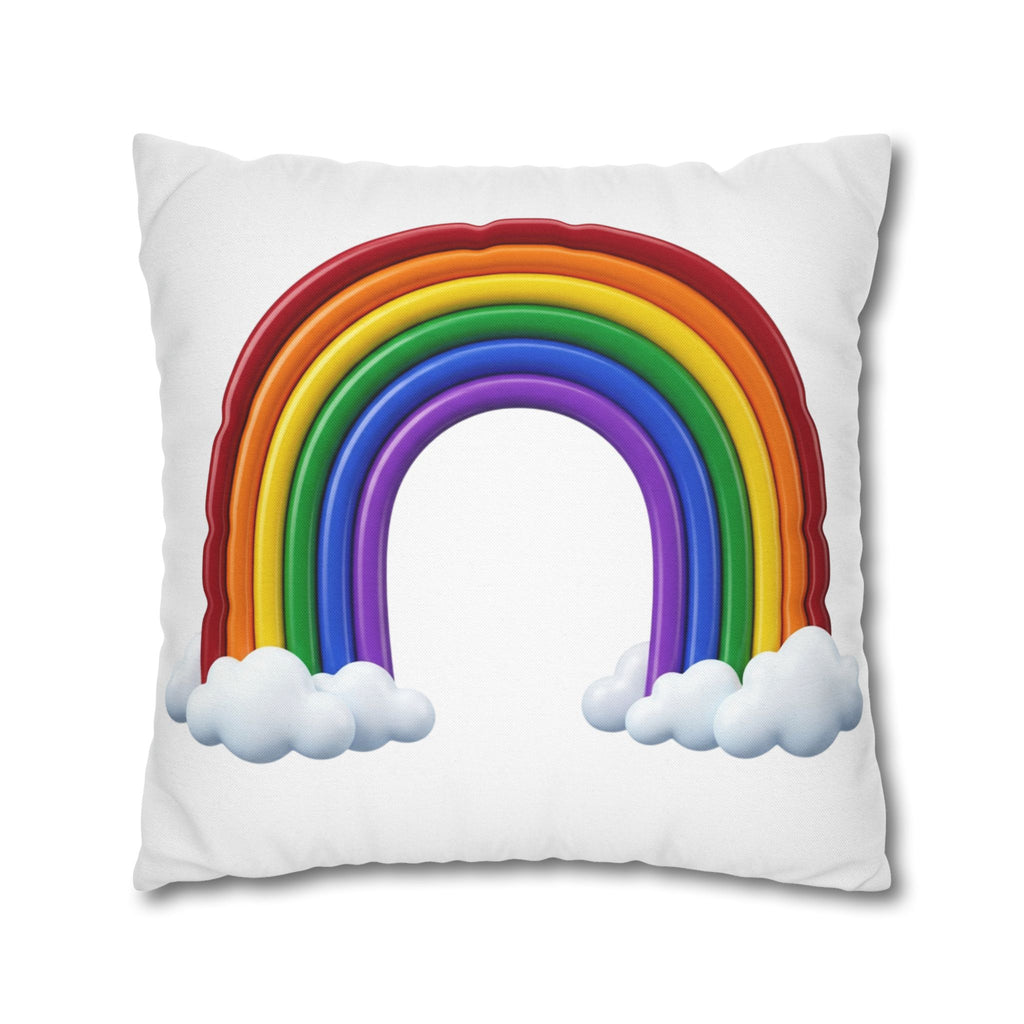 Rainbow Spun Polyester Square Pillowcase
