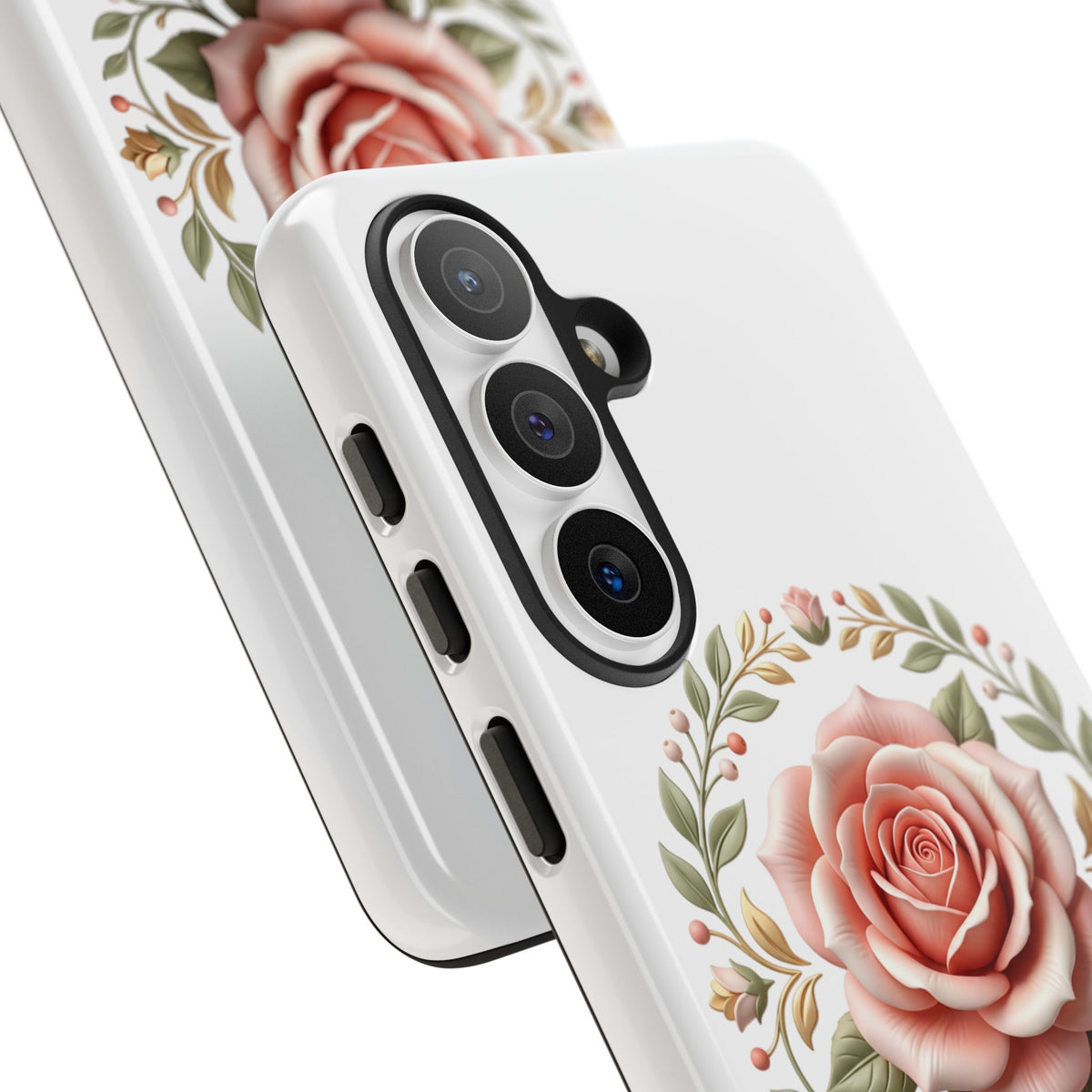 Floral Rose Wreath Tough Phone Case