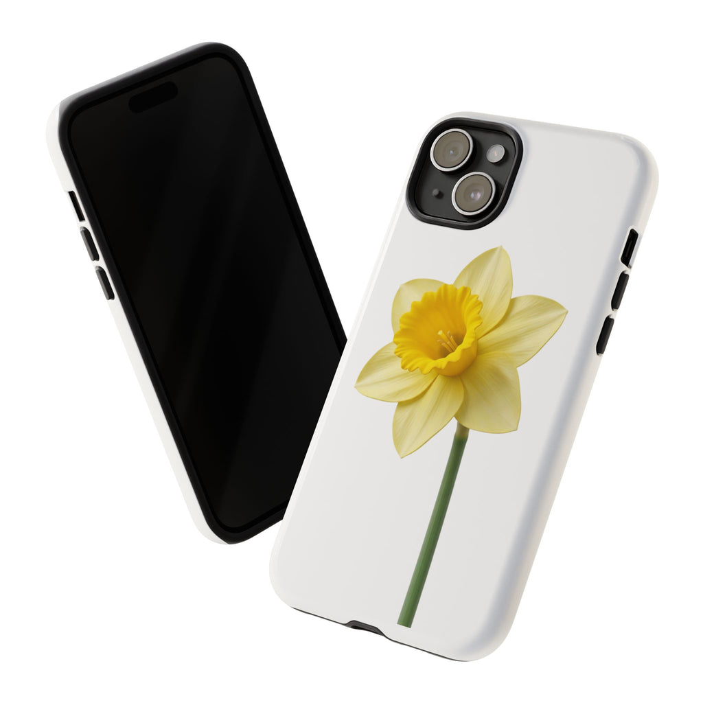 Daffodil Blossom Tough Phone Case — Yellow Spring Floral iPhone Cover