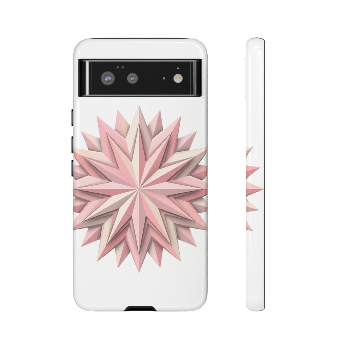 Pink Geometric Star Phone Case — Tough Protective iPhone Cover