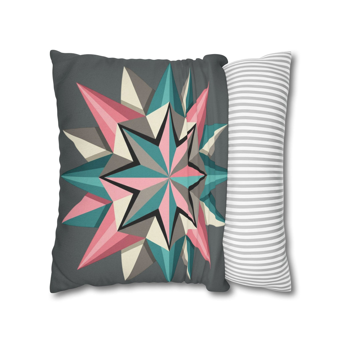 Geometric Starburst Decorative Pillowcase