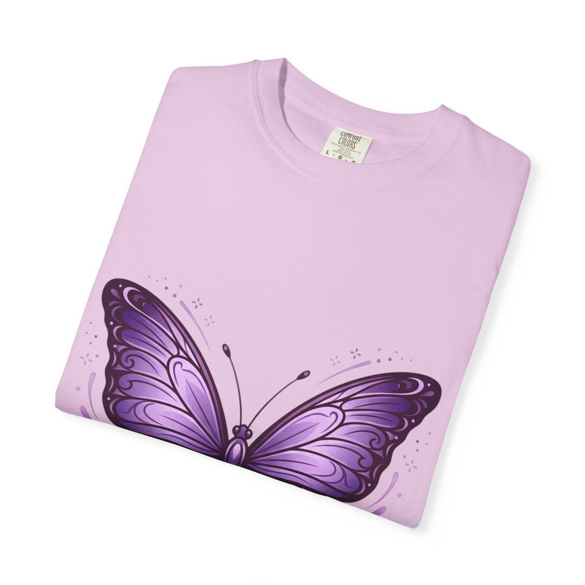 Purple Butterfly T-Shirt — Elegant Monarch Graphic Tee