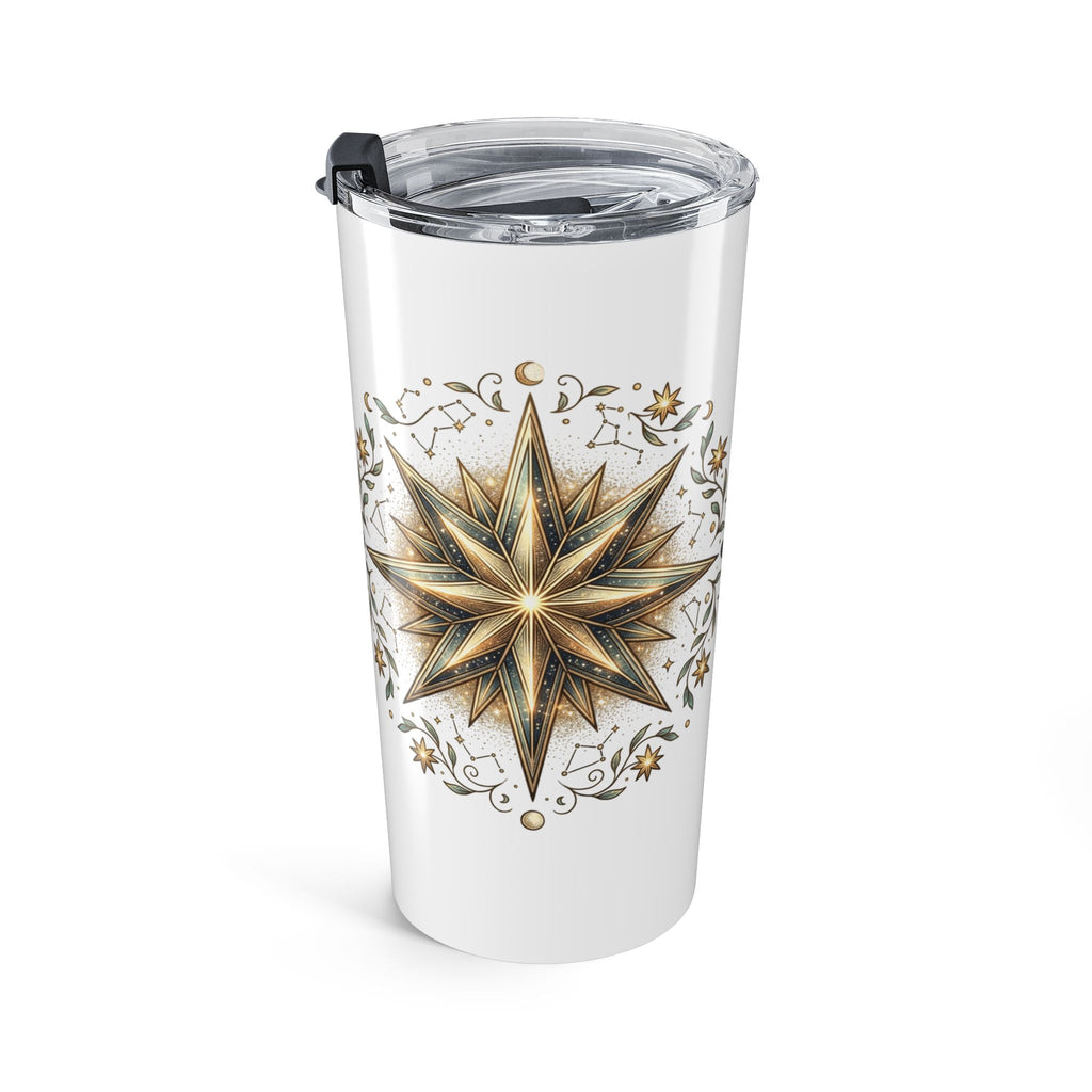 Star Print White Insulated Tumbler 20oz