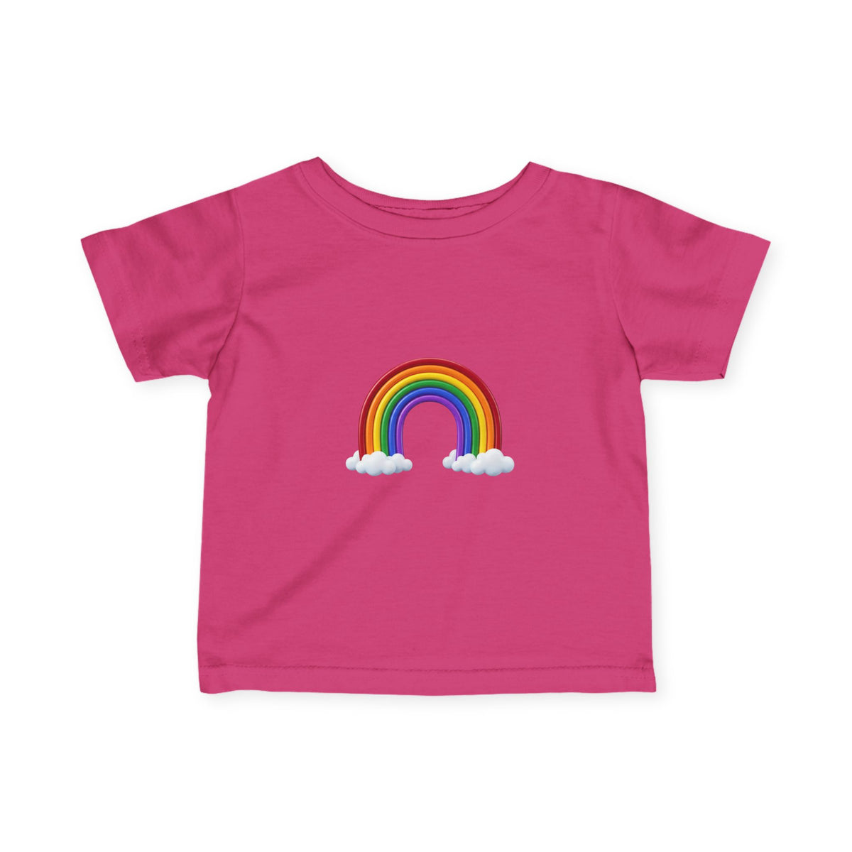 Infant Tee — Rainbow with Clouds Baby T-Shirt